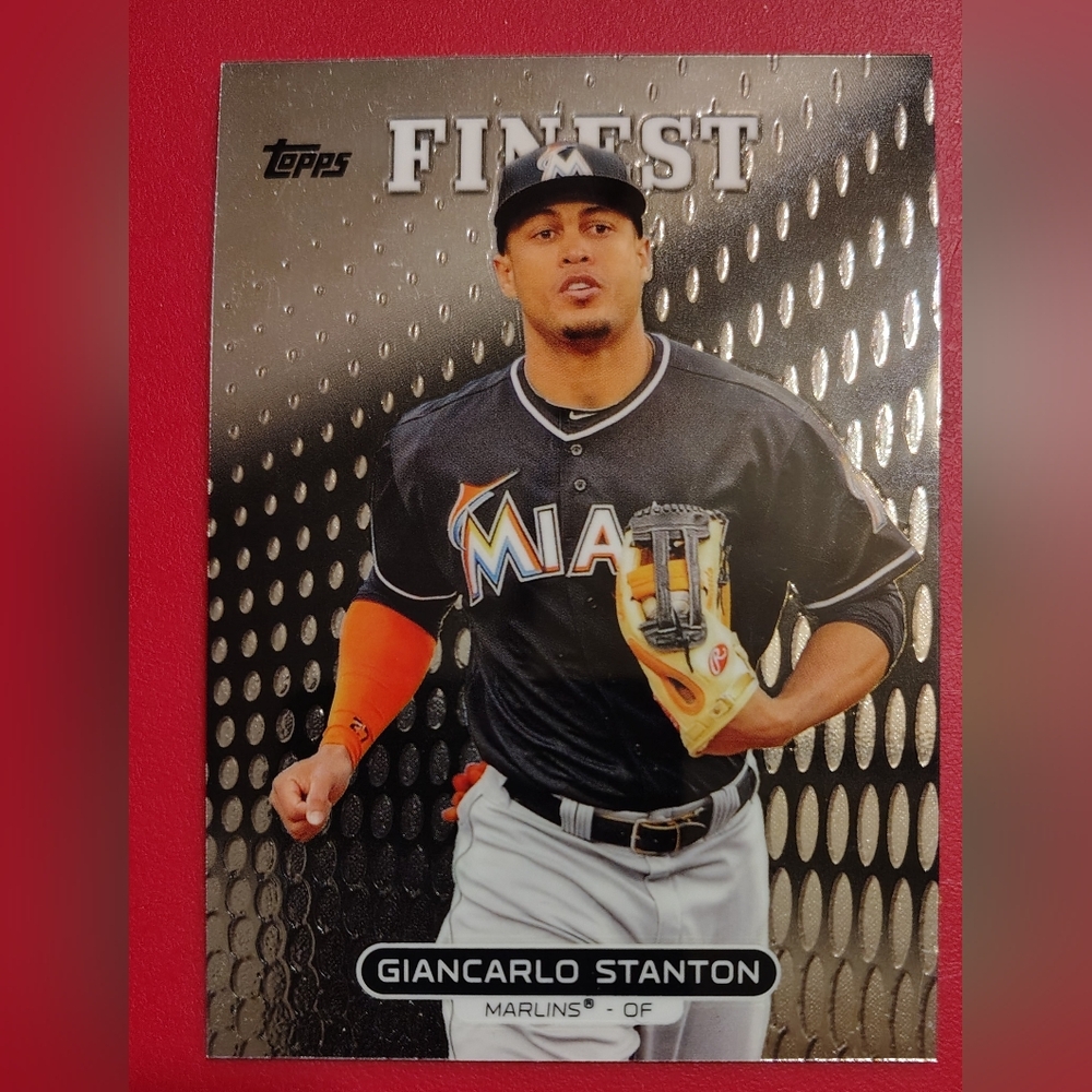 Giancarlo Stanton 2013 Finest #81 Miami Marlins Baseball Card